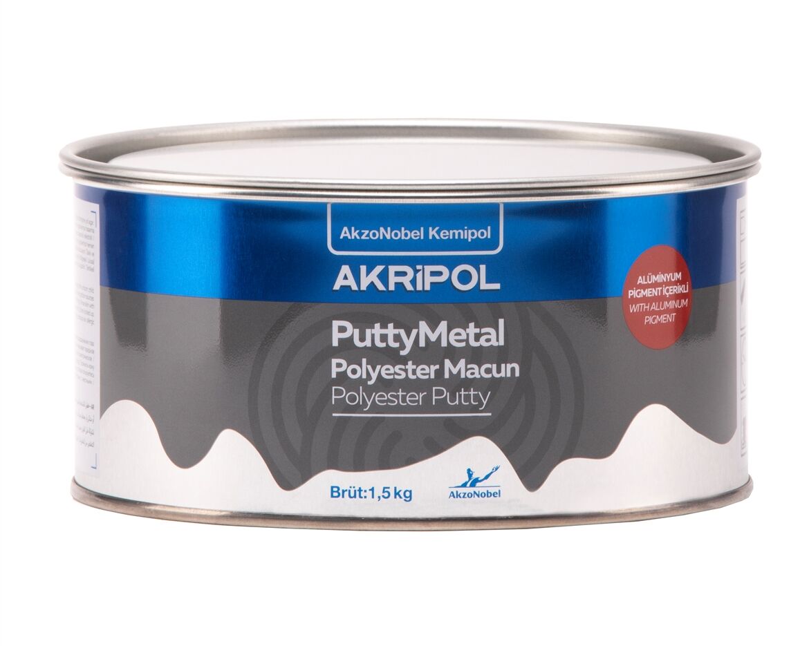 Akripol Putty Metal Macun 1.5Kg