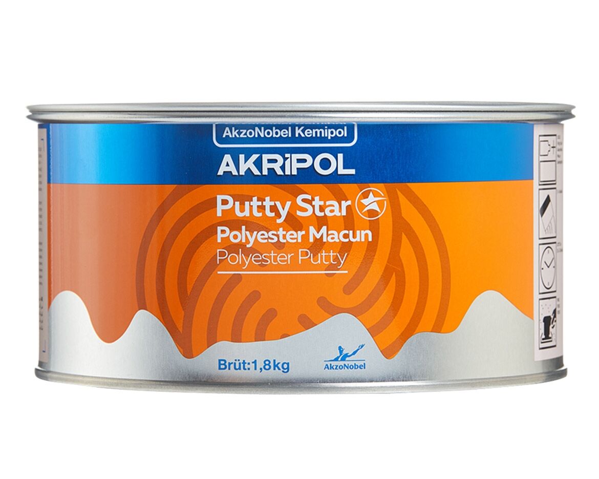 Akripol Putty Star Polyester Macun 2.7Kg