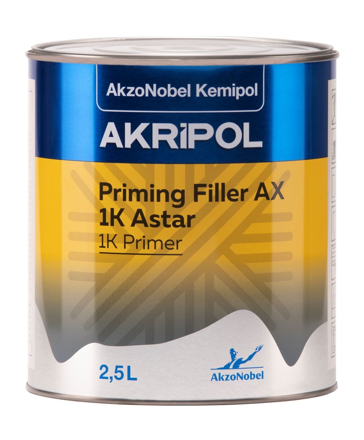 Akripol 1K Selülozik Astar AX Priming Filler Açık Gri 1 Litre