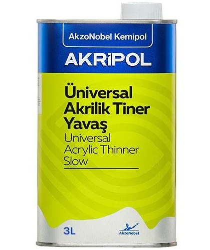 Akripol Akrilik Tiner Yavaş 3 Litre