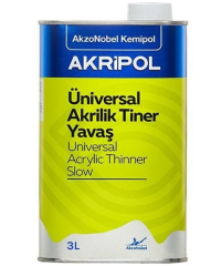 Akripol Akrilik Tiner Yavaş 3 Litre