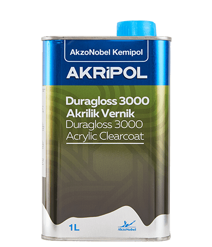 Akripol 2K Akrilik Duragloss Clear 3000 Vernik 1 Litre