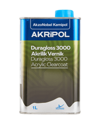 Akripol 2K Akrilik Duragloss Clear 3000 Vernik 1 Litre